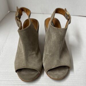 Women's Alberto Fermani Suede Peep Toe Sandals 36.5